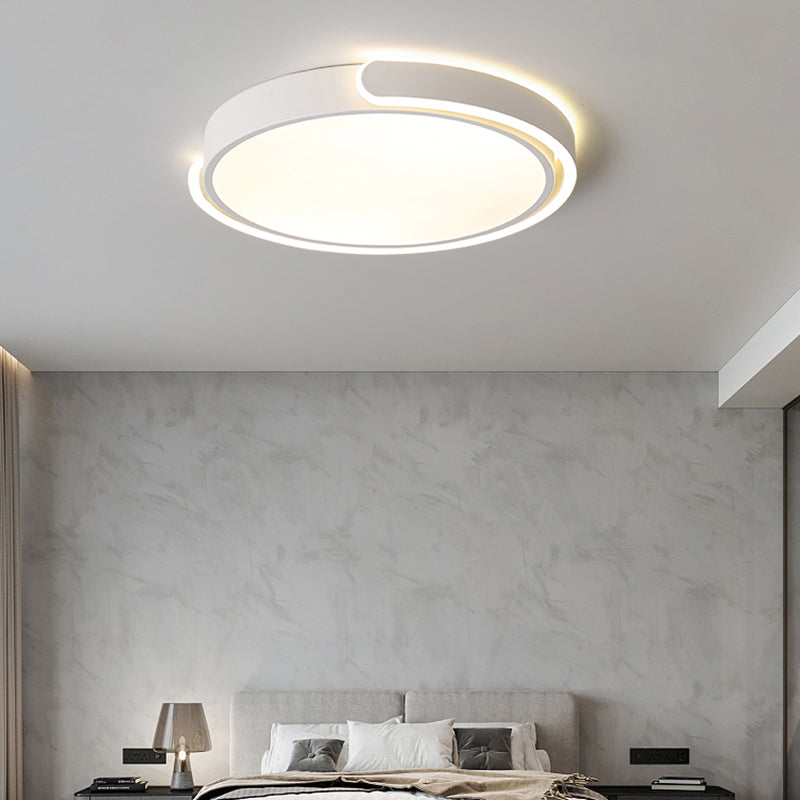 Nordic Ceiling Flush Light Round Flush Mount LED Light with Acrylic Shade for Bedroom Clearhalo 'Ceiling Lights' 'Close To Ceiling Lights' 'Close to ceiling' 'Flush mount' Lighting' 2423954