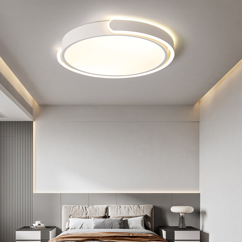 Nordic Ceiling Flush Light Round Flush Mount LED Light with Acrylic Shade for Bedroom Clearhalo 'Ceiling Lights' 'Close To Ceiling Lights' 'Close to ceiling' 'Flush mount' Lighting' 2423957