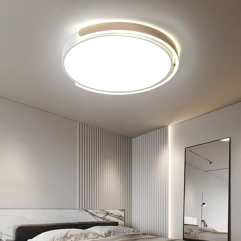 Nordic Ceiling Flush Light Round Flush Mount LED Light with Acrylic Shade for Bedroom Clearhalo 'Ceiling Lights' 'Close To Ceiling Lights' 'Close to ceiling' 'Flush mount' Lighting' 2423959