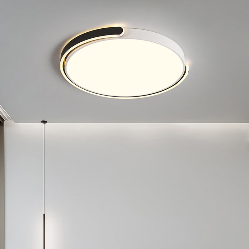 Nordic Ceiling Flush Light Round Flush Mount LED Light with Acrylic Shade for Bedroom Clearhalo 'Ceiling Lights' 'Close To Ceiling Lights' 'Close to ceiling' 'Flush mount' Lighting' 2423960