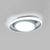Corridor LED Flush Mount Light Fixture Modernism Ceiling Light with Elliptical Acrylic Shade Grey Clearhalo 'Ceiling Lights' 'Close To Ceiling Lights' 'Close to ceiling' 'Flush mount' Lighting' 2424037