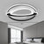 Ringed Planet Bedroom Ceiling Flush Light Acrylic Nordic LED Flush Mount Fixture in Black-White Black 16.5" Clearhalo 'Ceiling Lights' 'Close To Ceiling Lights' 'Close to ceiling' 'Flush mount' Lighting' 2424042