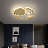 Multi-Ring Flushmount Ceiling Lamp Postmodern Metal Bedroom LED Flush Mount Lighting Clearhalo 'Ceiling Lights' 'Close To Ceiling Lights' 'Close to ceiling' 'Flush mount' Lighting' 2424232