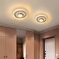 Small Ceiling Flush Mount Light Minimalist Acrylic Foyer LED Flushmount Lighting in Gold Clearhalo 'Ceiling Lights' 'Close To Ceiling Lights' 'Close to ceiling' 'Flush mount' Lighting' 2424602