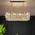Clear K9 Crystal Layered Hanging Lamp Modernist Suspension Light Fixture for Bedroom Clear 31.5" Clearhalo 'Ceiling Lights' 'Modern Pendants' 'Modern' 'Pendant Lights' 'Pendants' Lighting' 2424715