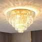 Crystal Tiered Tapered Ceiling Flush Light Postmodern Clear Flush Mount Fixture for Bedroom Clearhalo 'Ceiling Lights' 'Close To Ceiling Lights' 'Close to ceiling' 'Flush mount' Lighting' 2424739