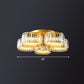 Clear Crystal Flower Flush Mount Minimalistic Flush Mount Ceiling Light for Bedroom Clearhalo 'Ceiling Lights' 'Close To Ceiling Lights' 'Close to ceiling' 'Flush mount' Lighting' 2424776