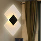 Textured Silver/Black and Clear/Textured Black Rhombus Wall Sconce Light Modern LED Acrylic Wall Lamp with Remote Control Textured Black Clearhalo 'Modern wall lights' 'Modern' 'Wall Lamps & Sconces' 'Wall Lights' Lighting' 242539