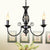 Black/White Swooping Arm Chandelier Lamp Traditional Metal 3/4/5 Lights Living Room Hanging Light 3 Black Clearhalo 'Ceiling Lights' 'Chandeliers' Lighting' options 2426846_3b01dfdf-bf6b-4fbd-aac6-232b3037d98a