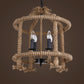 Beige 4 Lights Chandelier Light Fixture Traditional Rope Cylinder Pendant Lamp for Dining Room Clearhalo 'Ceiling Lights' 'Chandeliers' Lighting' 2427004