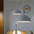 Aluminum Hemisphere Pendant Lamp One Light Contemporary Pendant Light for Dining Room Grey Clearhalo 'Ceiling Lights' 'Modern Pendants' 'Modern' 'Pendant Lights' 'Pendants' Lighting' 242707
