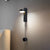 Modern Simple Drum Shade Wall Light Metal LED Wall Lamp for Bedroom in White/Warm Light Black Clearhalo 'Cast Iron' 'Glass' 'Industrial' 'Modern wall lights' 'Modern' 'Tiffany' 'Traditional wall lights' 'Wall Lamps & Sconces' 'Wall Lights' Lighting' 242861