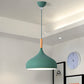 9.5"/12.5"/14"W Teardrop Pendant Lighting in Nordic Style Metal 1 Light Black/White/Gold Hanging Light Green Clearhalo 'Ceiling Lights' 'Modern Pendants' 'Modern' 'Pendant Lights' 'Pendants' Lighting' 242895