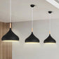9.5"/12.5"/14"W Teardrop Pendant Lighting in Nordic Style Metal 1 Light Black/White/Gold Hanging Light Black Clearhalo 'Ceiling Lights' 'Modern Pendants' 'Modern' 'Pendant Lights' 'Pendants' Lighting' 242901