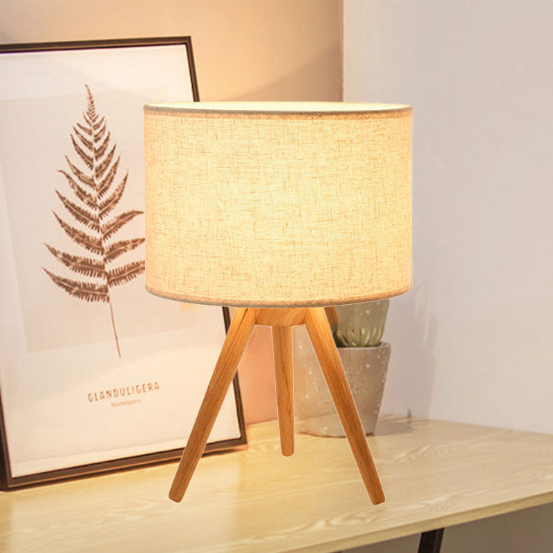 Contemporary Cylinder Task Lighting Fabric LED Reading Book Light with ...
