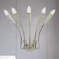 5-Lights Rocket Shaped Wall Lamp Contemporary Metal Wall Sconce Light for Living Room Chrome Clearhalo 'Cast Iron' 'Glass' 'Industrial' 'Modern wall lights' 'Modern' 'Tiffany' 'Traditional wall lights' 'Wall Lamps & Sconces' 'Wall Lights' Lighting' 243069