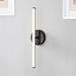 Gold/Black Tubular Wall Sconce Lighting Modern LED Acrylic Wall Lamp for Bathroom Clearhalo 'Cast Iron' 'Glass' 'Industrial' 'Modern wall lights' 'Modern' 'Tiffany' 'Traditional wall lights' 'Wall Lamps & Sconces' 'Wall Lights' Lighting' 243392