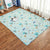 Multi Colored Solid Color Rug Cotton Relaxing Indoor Rug Non-Slip Backing Pet Friendly Easy Care Area Carpet for Bedroom Green Clearhalo 'Area Rug' 'Modern' 'Rugs' Rug' 2434532