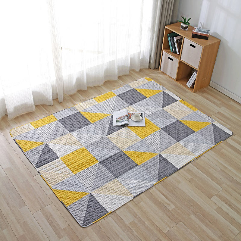 Nordic Cartoon Printed Rug Multi Colored Cotton Area Rug Anti-Slip Backing Easy Care Indoor Rug for Decoration Clearhalo 'Area Rug' 'Modern' 'Rugs' Rug' 2434573