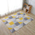 Nordic Cartoon Printed Rug Multi Colored Cotton Area Rug Anti-Slip Backing Easy Care Indoor Rug for Decoration Gray-Yellow Clearhalo 'Area Rug' 'Modern' 'Rugs' Rug' 2434574