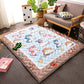 Multi Colored Relaxing Rug Cotton Blend Carton Printed Area Carpet Easy Care Stain-Resistant Washable Indoor Rug for Decor Clearhalo 'Area Rug' 'Rug' 2434589