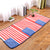 Modern Bedroom Rug Multi Colored Stripe Printed Area Carpet Cotton Non-Slip Stain-Resistant Indoor Rug Red 1'8" x 4'5" Clearhalo 'Area Rug' 'Modern' 'Rugs' Rug' 2434599
