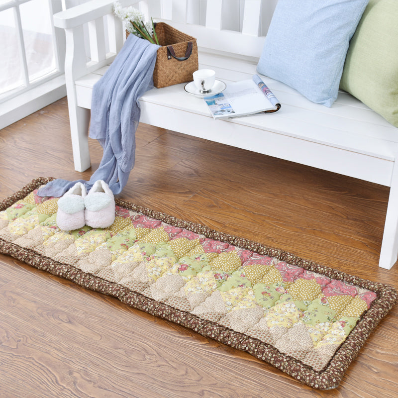 Multi Color Plaid Print Rug Cotton Casual Area Carpet Easy Care Stain-Resistant Washable Indoor Rug for Living Room Clearhalo 'Area Rug' 'Modern' 'Rugs' Rug' 2434609