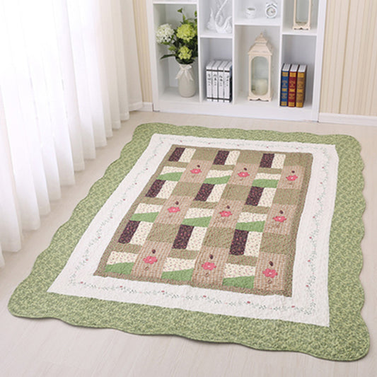 Minimalist Decoration Rug Multi Colored Plaid Printed Indoor Rug Cotton Non-Slip Pet Friendly Area Carpet Clearhalo 'Area Rug' 'Modern' 'Rugs' Rug' 2434633