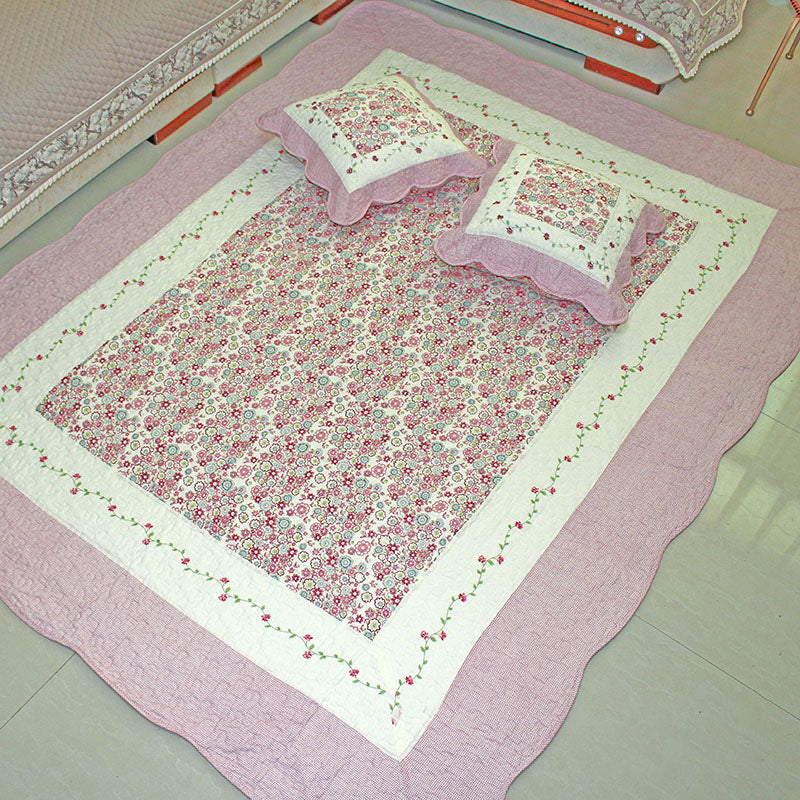 Minimalist Decoration Rug Multi Colored Plaid Printed Indoor Rug Cotton Non-Slip Pet Friendly Area Carpet Purple-Pink Clearhalo 'Area Rug' 'Modern' 'Rugs' Rug' 2434644