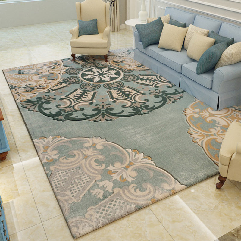 Multicolored Shabby Chic Rug Polypropylene Flower Printed Indoor Rug Anti-Slilp Backing Easy Care Area Carpet for Parlor Clearhalo 'Area Rug' 'Rugs' 'Shabby Chic' Rug' 2434736
