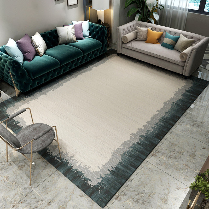 Multicolored Shabby Chic Rug Polypropylene Flower Printed Indoor Rug Anti-Slilp Backing Easy Care Area Carpet for Parlor Beige 5'3" x 7'7" Clearhalo 'Area Rug' 'Rugs' 'Shabby Chic' Rug' 2434740