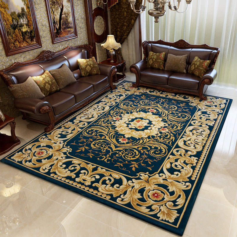 Nordic Geometric Printed Rug Multicolored Polypropylene Area Carpet Anti-Slip Backing Stain-Resistant Indoor Rug for Parlor Navy Clearhalo 'Area Rug' 'Rugs' 'Vintage' Rug' 2434755