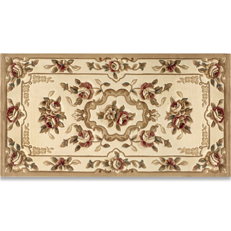 Shabby Chic Bedroom Rug Multi Colored Flower Printed Indoor Rug Synthetics Non-Slip Pet Friendly Area Carpet Clearhalo 'Area Rug' 'Rugs' 'Vintage' Rug' 2434787