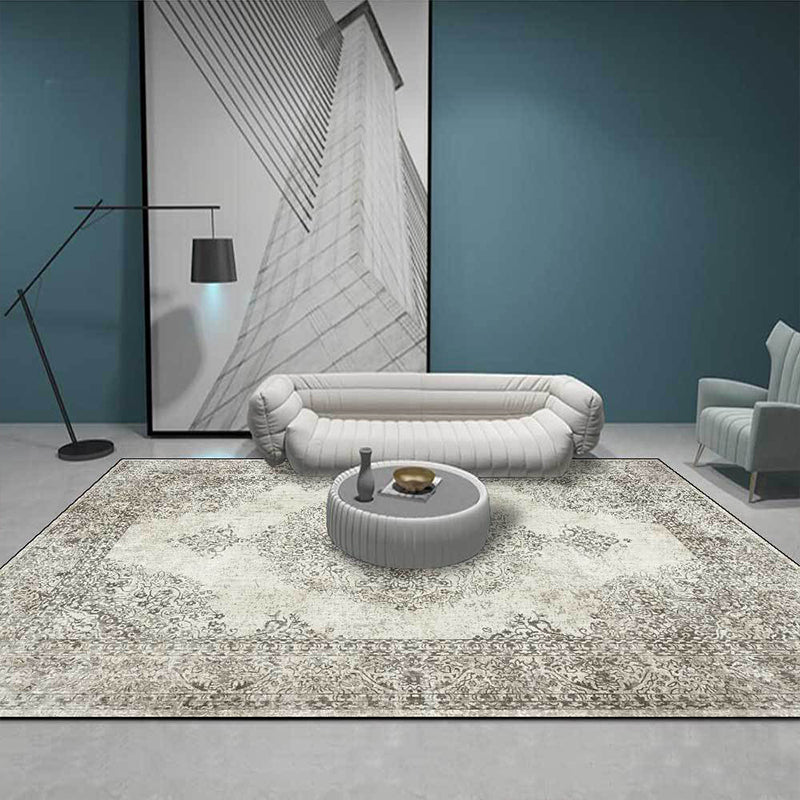Shabby Chic Geometric Printed Rug Multi Colored Polyster Area Carpet Non-Slip Backing Pet Friendly Indoor Rug for Living Room Clearhalo 'Area Rug' 'Rugs' 'Shabby Chic' Rug' 2434886