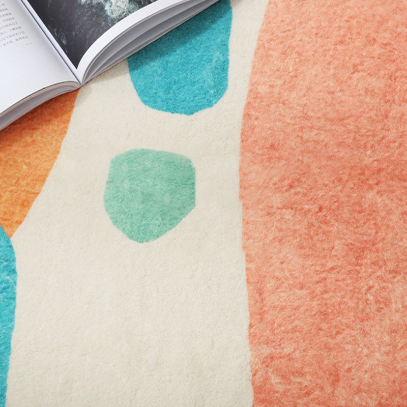 Antique Living Room Rug Multi Colored Flower Printed Area Carpet Non-Slip Backing Pet Friendly Easy Care Indoor Rug Clearhalo 'Area Rug' 'Rugs' 'Shabby Chic' Rug' 2434898