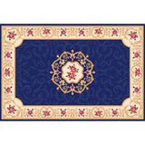 Shabby Chic Living Room Rug Multicolored Floral Printed Indoor Rug Cotton Blend Anti-Slip Backing Pet Friendly Area Carpet Clearhalo 'Area Rug' 'Rugs' 'Vintage' Rug' 2434922