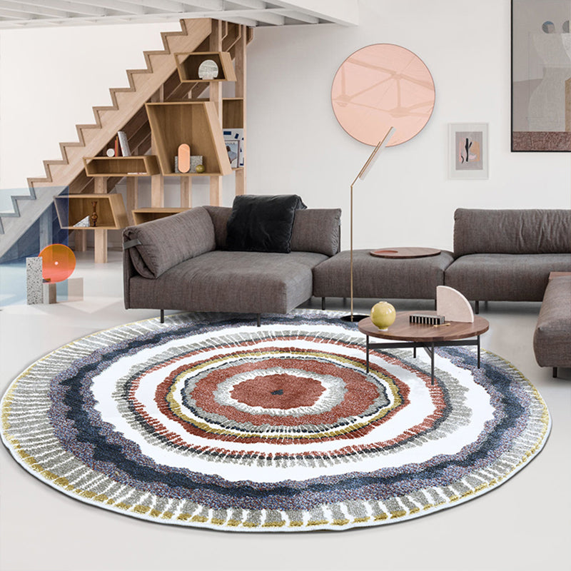 Novelty Geometric Rug Multicolored Polyster Indoor Rug Anti-Slip Backing Pet Friendly Easy Care Area Carpet for Living Room Clearhalo 'Area Rug' 'Rug' 2434968