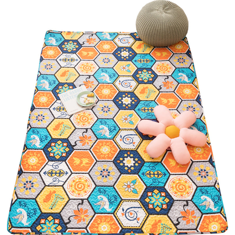 Casual Bedroom Rug Multicolored Geometric Printed Indoor Rug Non-Slip Backing Pet Friendly Area Carpet Clearhalo 'Area Rug' 'Modern' 'Rugs' Rug' 2435149