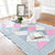 Modern Geometric Printed Rug Multicolored Cotton Indoor Rug Anti-Slip Backing Stain-Resistant Area Carpet for Room Blue-Pink Clearhalo 'Area Rug' 'Modern' 'Rugs' Rug' 2435203