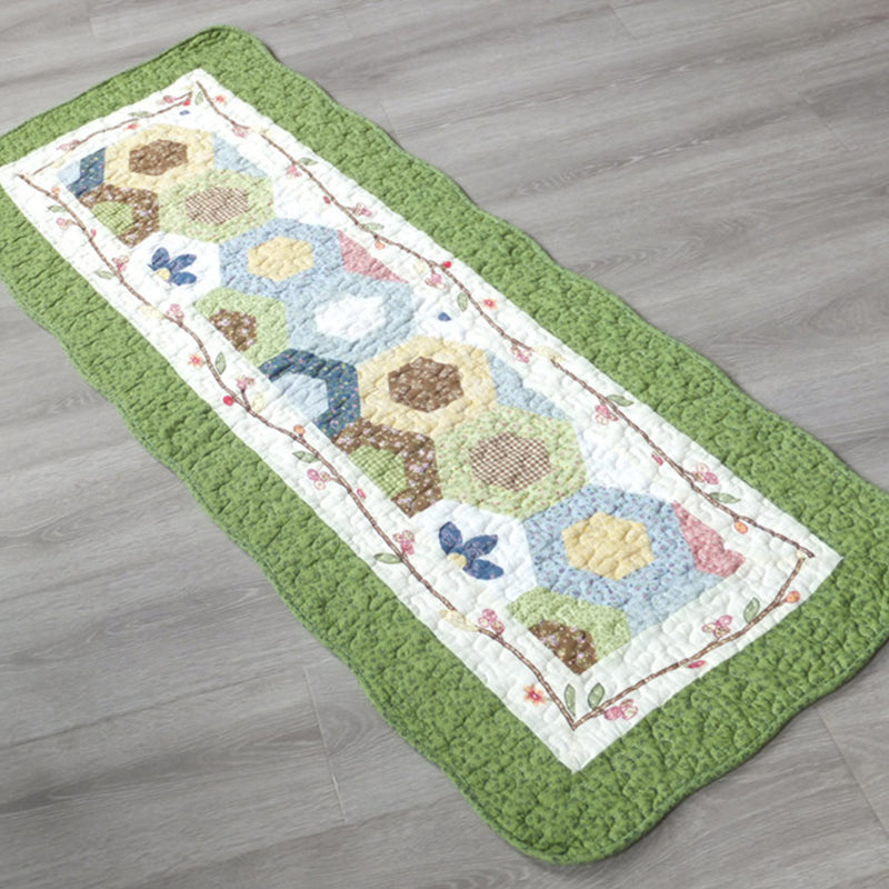 Modern Cartoon Printed Rug Multicolored Cotton Area Carpet Non-Slip Pet Friendly Washable Indoor Rug for Room Fluorescent Green 1'8" x 4'5" Clearhalo 'Area Rug' 'Modern' 'Rugs' Rug' 2435252