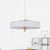 Modernist Style LED Hanging Lamp with Metallic Shade Black/White Round Pendant Lighting for Dining Room White Clearhalo 'Ceiling Lights' 'Modern Pendants' 'Modern' 'Pendant Lights' 'Pendants' Lighting' 243633
