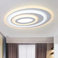 16"/19.5/25.5" Wide Oval Acrylic Flush Lamp Contemporary LED White Flush Mount Ceiling Fixture in Warm/White Light Clearhalo 'Ceiling Lights' 'Close To Ceiling Lights' 'Close to ceiling' 'Flush mount' Lighting' 243677