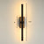Stick Living Room LED Wall Lamp Aluminum Nordic Style Rotatable Wall Light Fixture Black 16" A Clearhalo 'Cast Iron' 'Glass' 'Industrial' 'Modern wall lights' 'Modern' 'Tiffany' 'Traditional wall lights' 'Wall Lamps & Sconces' 'Wall Lights' Lighting' 2437138