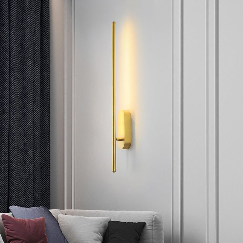 Stick Living Room LED Wall Lamp Aluminum Nordic Style Rotatable Wall Light Fixture Clearhalo 'Cast Iron' 'Glass' 'Industrial' 'Modern wall lights' 'Modern' 'Tiffany' 'Traditional wall lights' 'Wall Lamps & Sconces' 'Wall Lights' Lighting' 2437144