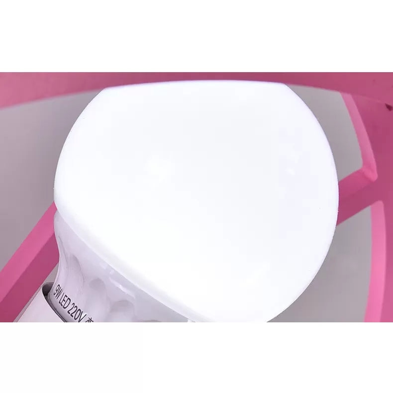 Metal Round Ceiling Mount Light with Carousel Kids Bedroom 6 Lights Cartoon Ceiling Lamp Clearhalo 'Ceiling Lights' 'Close To Ceiling Lights' 'Close to ceiling' 'Flush mount' Lighting' 24373