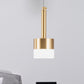 Gold Drum Ceiling Hanging Light Nordic 1 Head Metal Hanging Pendant Light for Bedroom Clearhalo 'Ceiling Lights' 'Pendant Lights' 'Pendants' Lighting' 243752