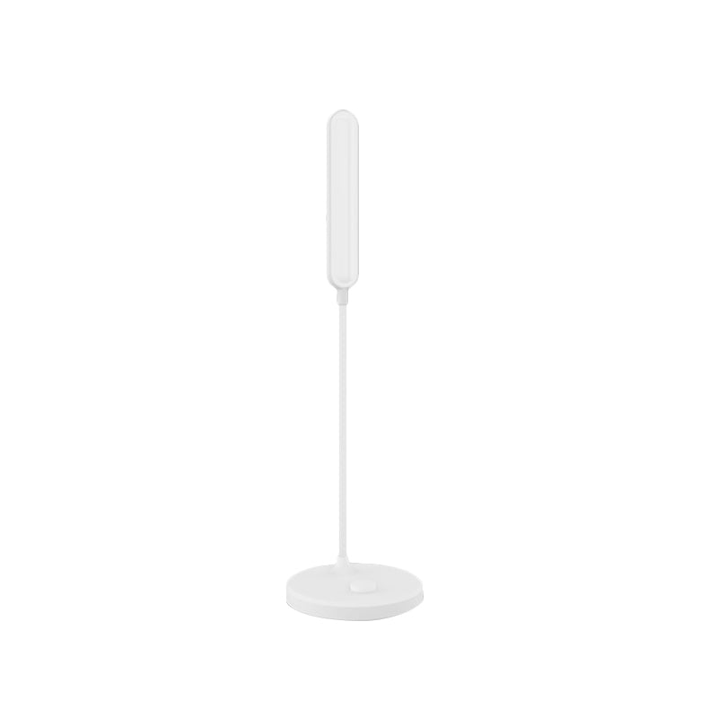White Oblong Shade LED Desk Lamp Modern Simple Adjustable Table Light for Bedside Study Room Clearhalo 'Desk Lamps' 'Lamps' Lighting' 244124
