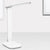 White Oblong Shade Adjustable Desk Lamp Modern Style Plastic Desk Light with Phone Holder White Clearhalo 'Desk Lamps' 'Lamps' Lighting' 244145