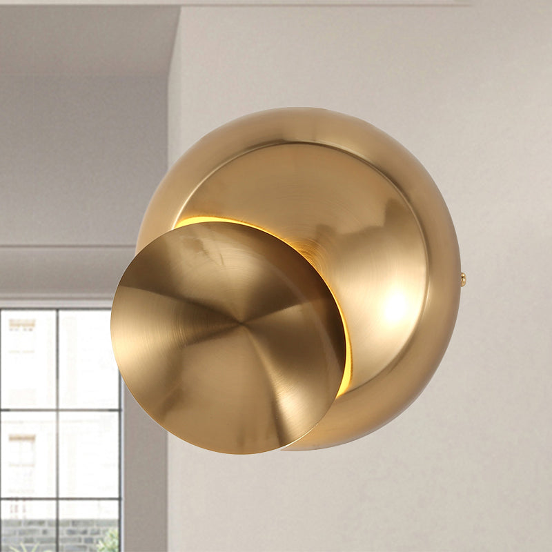 Black/White Finish Rounded Wall Lamp Simple Style LED Aluminum Sconce Lighting for Stairway Clearhalo 'Cast Iron' 'Glass' 'Industrial' 'Modern wall lights' 'Modern' 'Tiffany' 'Traditional wall lights' 'Wall Lamps & Sconces' 'Wall Lights' Lighting' 244169