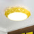 Slim UFO Girl Bedroom Ceiling Light Acrylic Metal Nordic Style LED Flushmount Light Yellow Clearhalo 'Ceiling Lights' 'Close To Ceiling Lights' 'Close to ceiling' 'Flush mount' Lighting' 244331